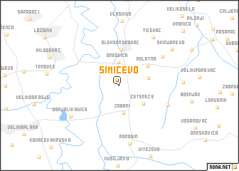 map of Simićevo