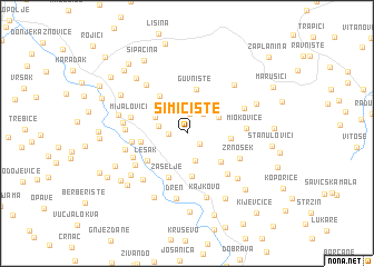 map of Simičište