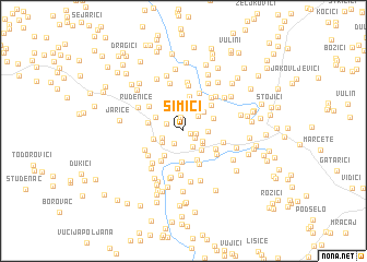 map of Simići