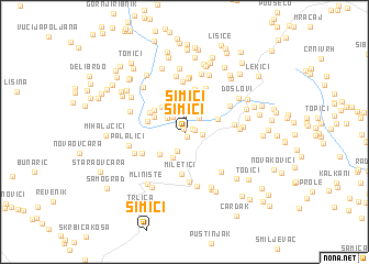 map of Simići