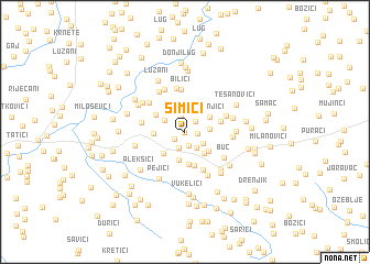 map of Simići