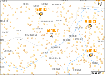 map of Simići