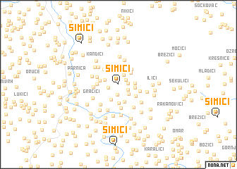 map of Simići