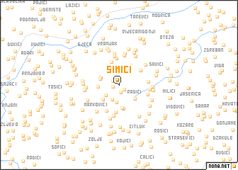 map of Simići