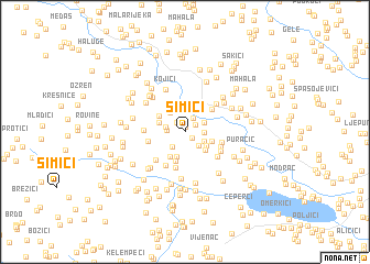 map of Simići