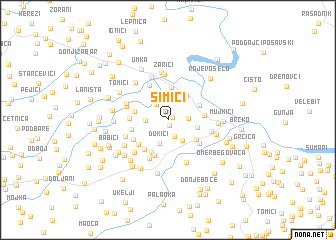 map of Simići