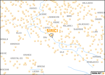 map of Simići