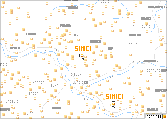 map of Simići