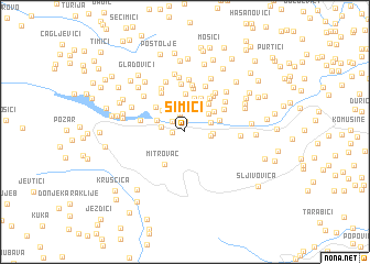 map of Simići