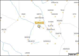 map of Simike