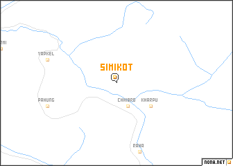 map of Simikot