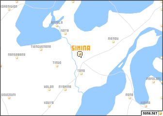 map of Simina