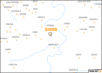 map of Simina