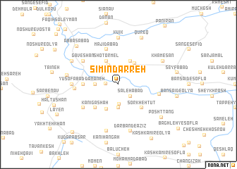 map of Sīmīn Darreh