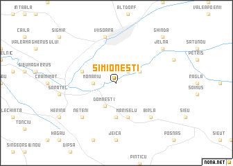 map of Simioneşti