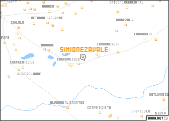 map of Simione Zavale