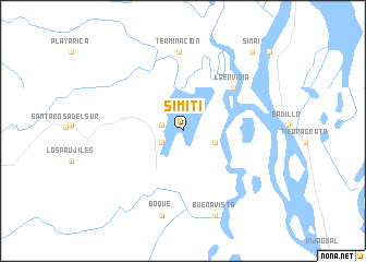 map of Simití