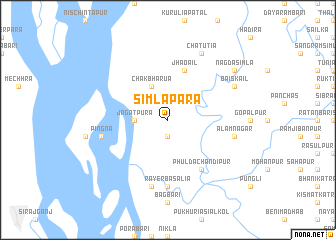 map of Simlāpāra