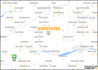 map of Simmersted