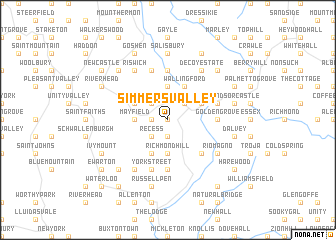 map of Simmers Valley