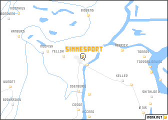 map of Simmesport