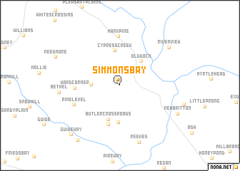map of Simmons Bay