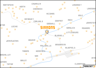 map of Simmons