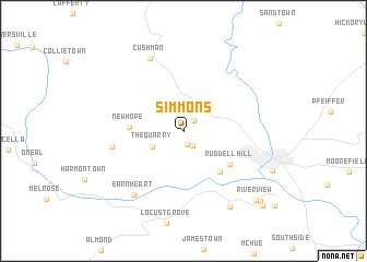 map of Simmons