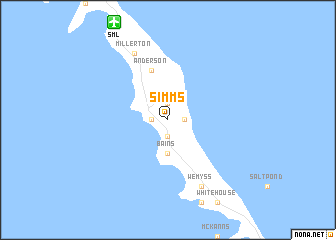 map of Simms