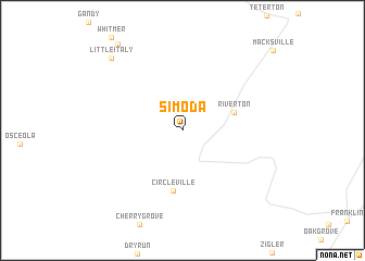 map of Simoda