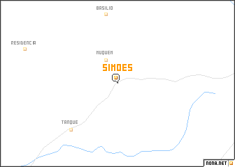 map of Simões