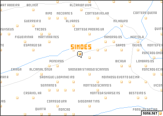 map of Simões