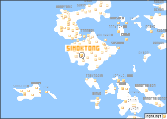 map of Simok-tong