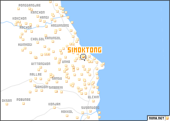 map of Simok-tong