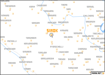 map of Simok