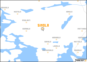 map of Simola