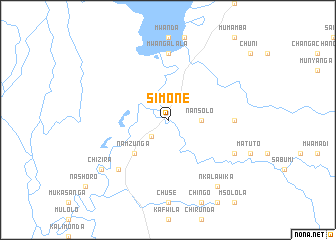 map of Simone