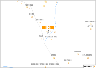 map of Simone