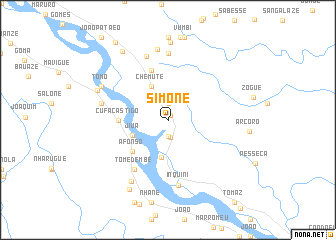 map of Simone