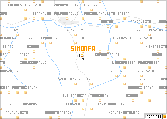 map of Simonfa