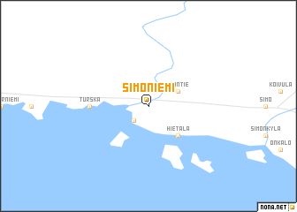 map of Simoniemi