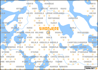 map of Simonjere