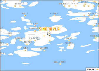 map of Simonkylä