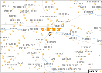 map of Simonovac