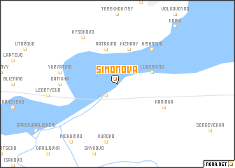 map of Simonova