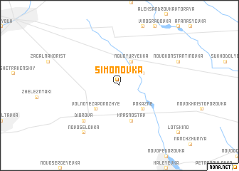 map of Simonovka