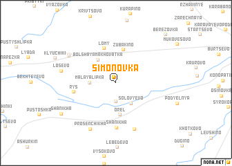 map of Simonovka