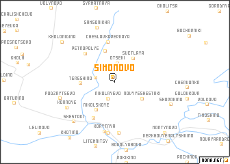 map of Simonovo