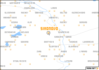 map of Simonovo