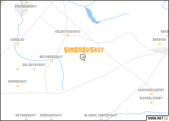map of Simonovskiy